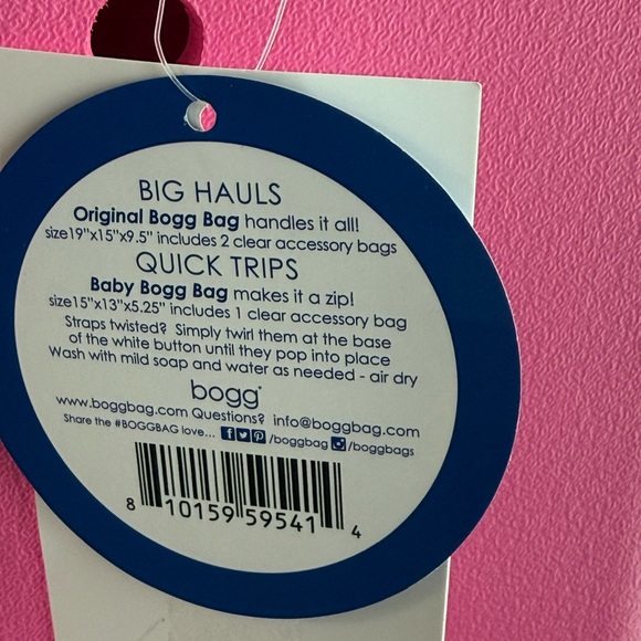 BOGG BAG Vibrant Pink Tote - Picture 2 of 4